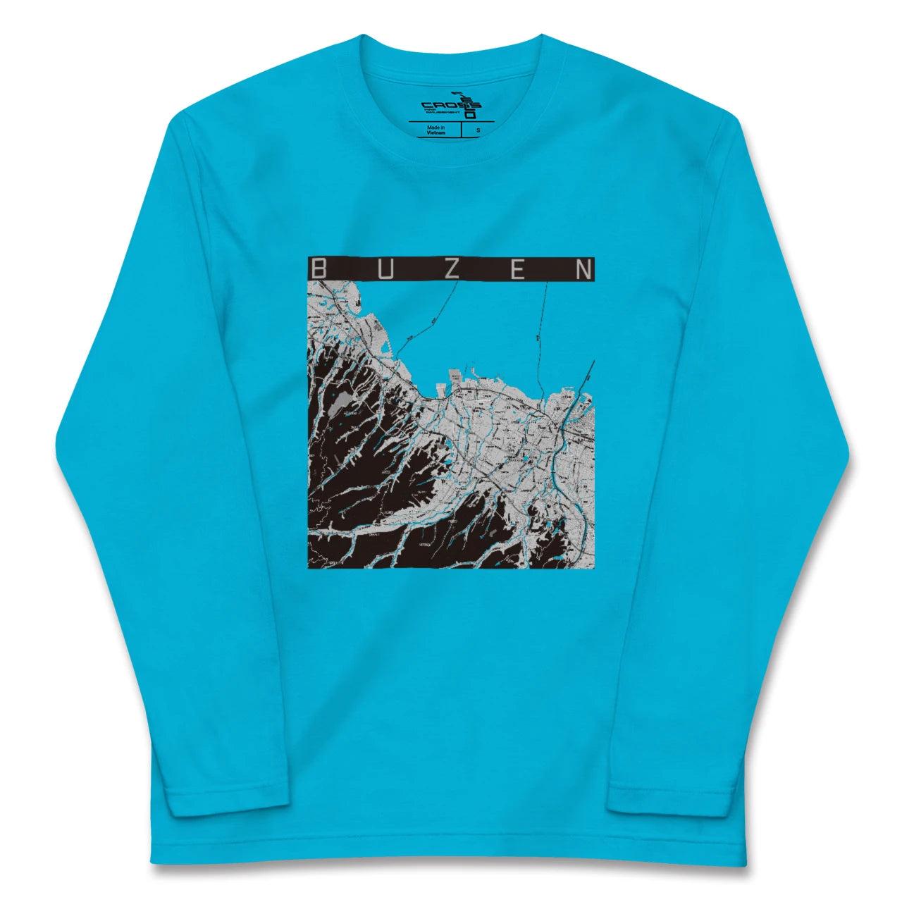 【豊前(福岡県)】地図柄ロングスリーブTシャツ