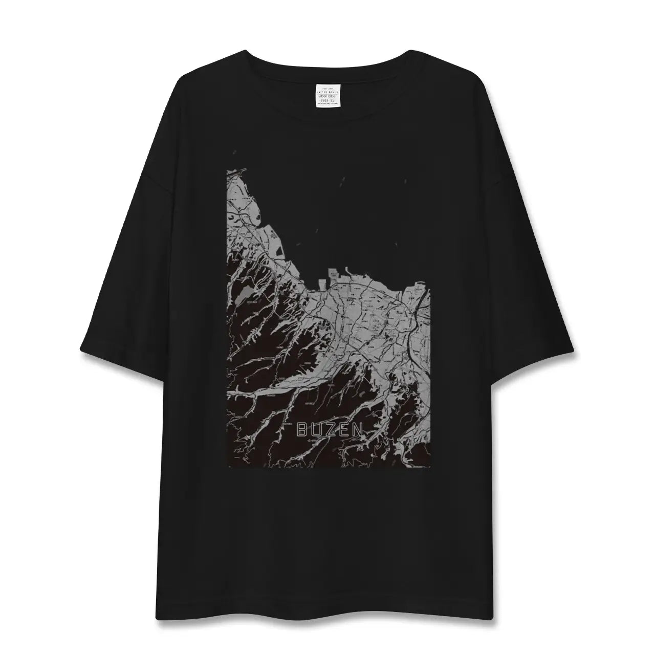【豊前(福岡県)】地図柄ビッグシルエットTシャツ