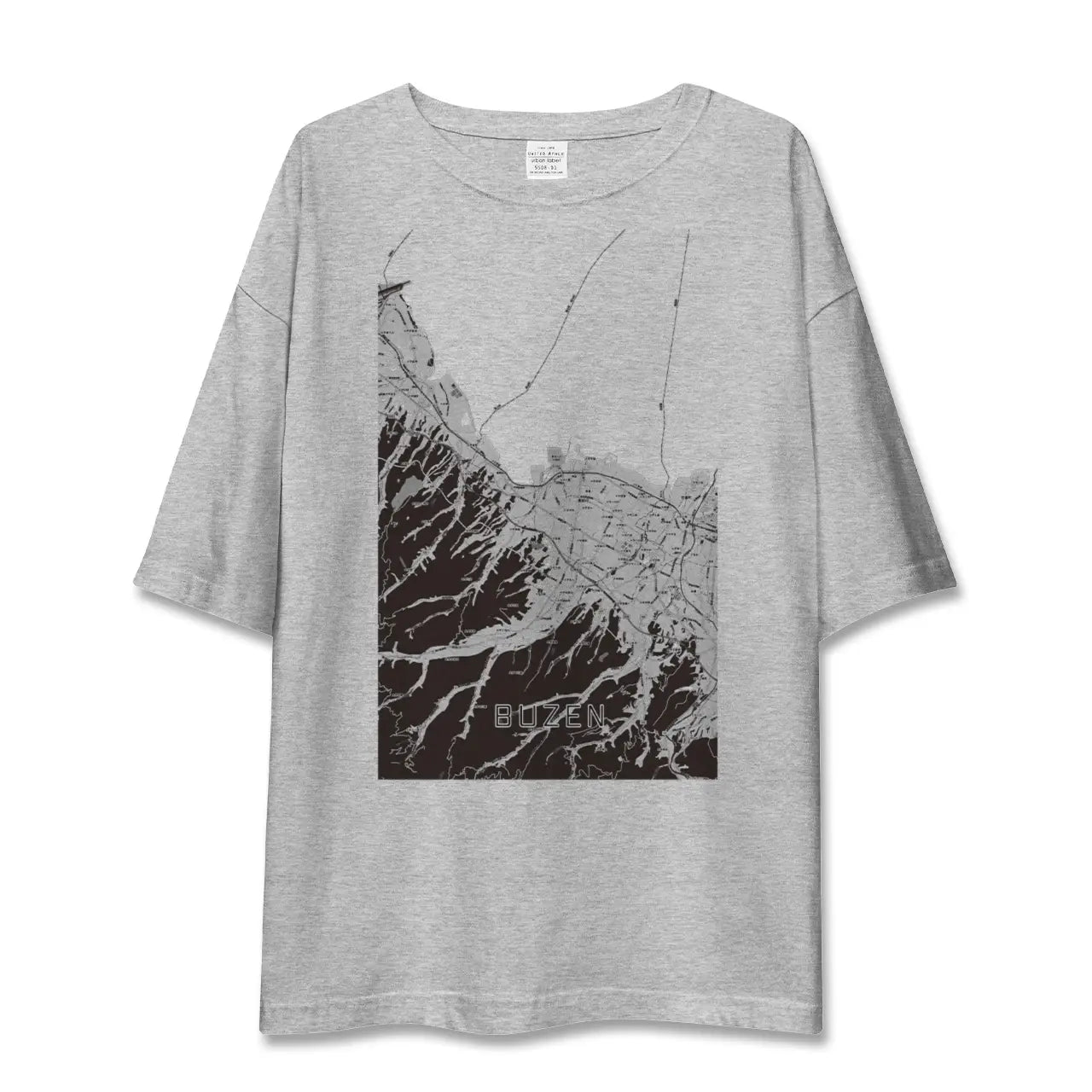 【豊前(福岡県)】地図柄ビッグシルエットTシャツ