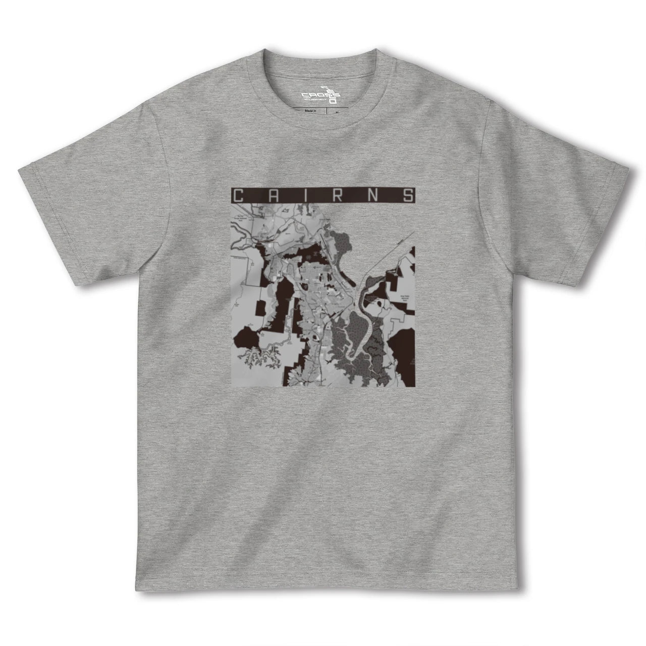 【ケアンズ(オーストラリア)】地図柄ヘビーウェイトTシャツ