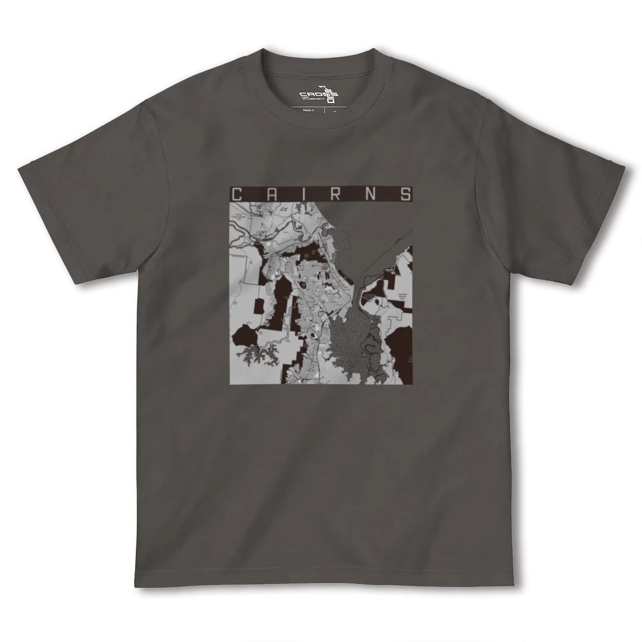 【ケアンズ(オーストラリア)】地図柄ヘビーウェイトTシャツ