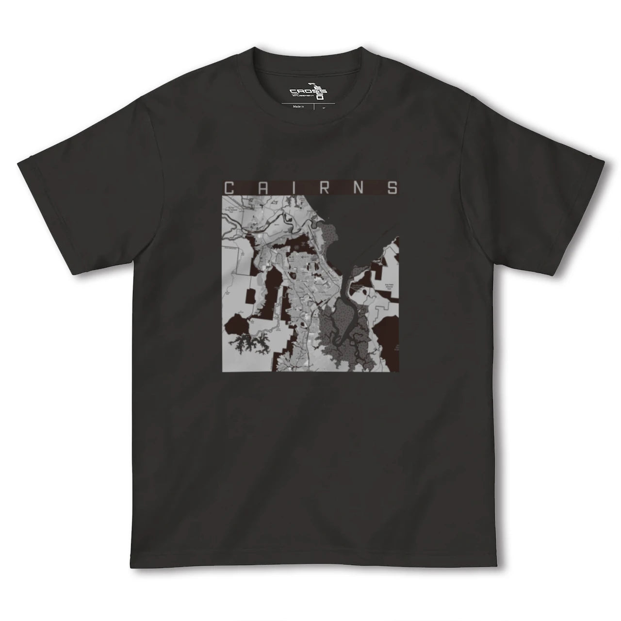 【ケアンズ(オーストラリア)】地図柄ヘビーウェイトTシャツ