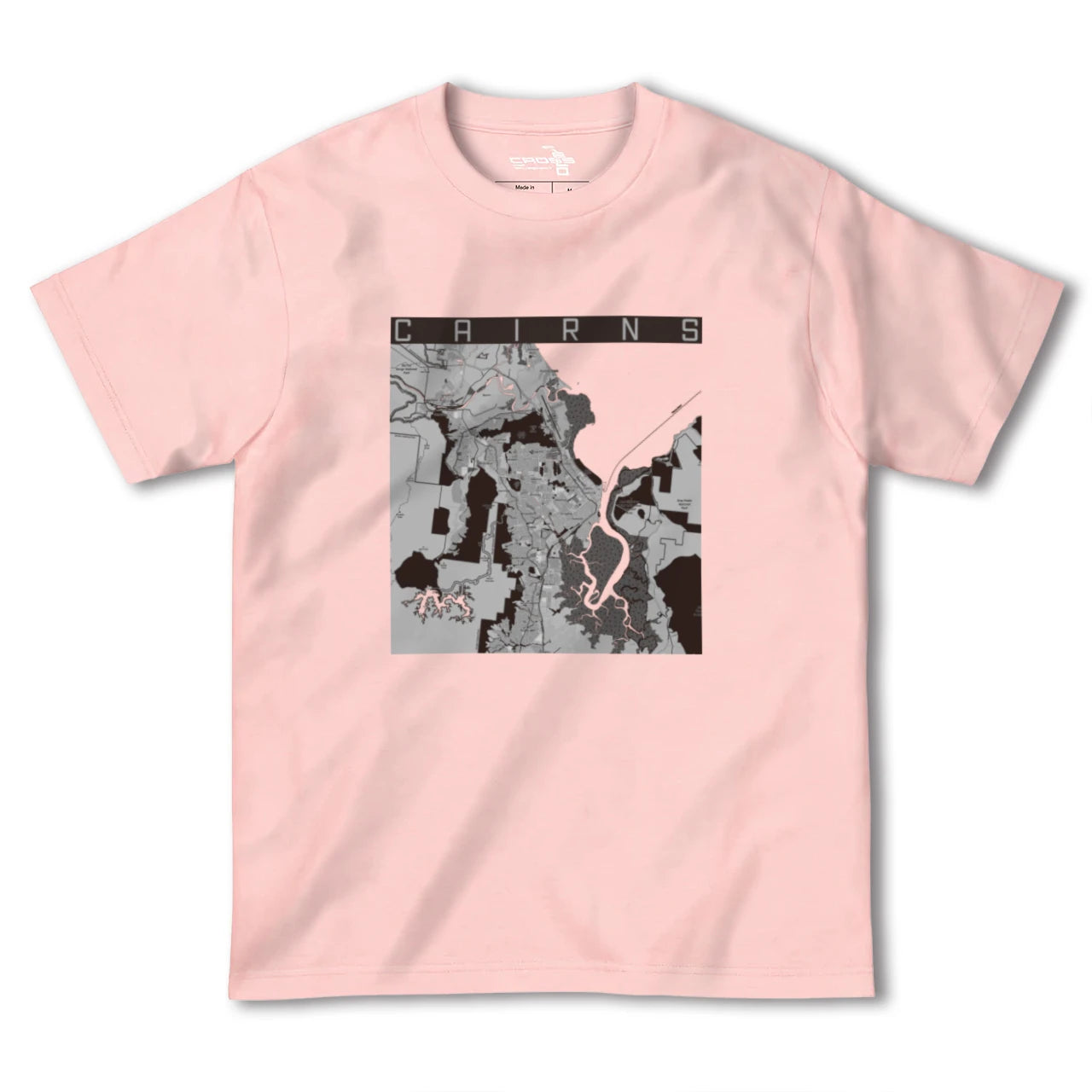 【ケアンズ(オーストラリア)】地図柄ヘビーウェイトTシャツ
