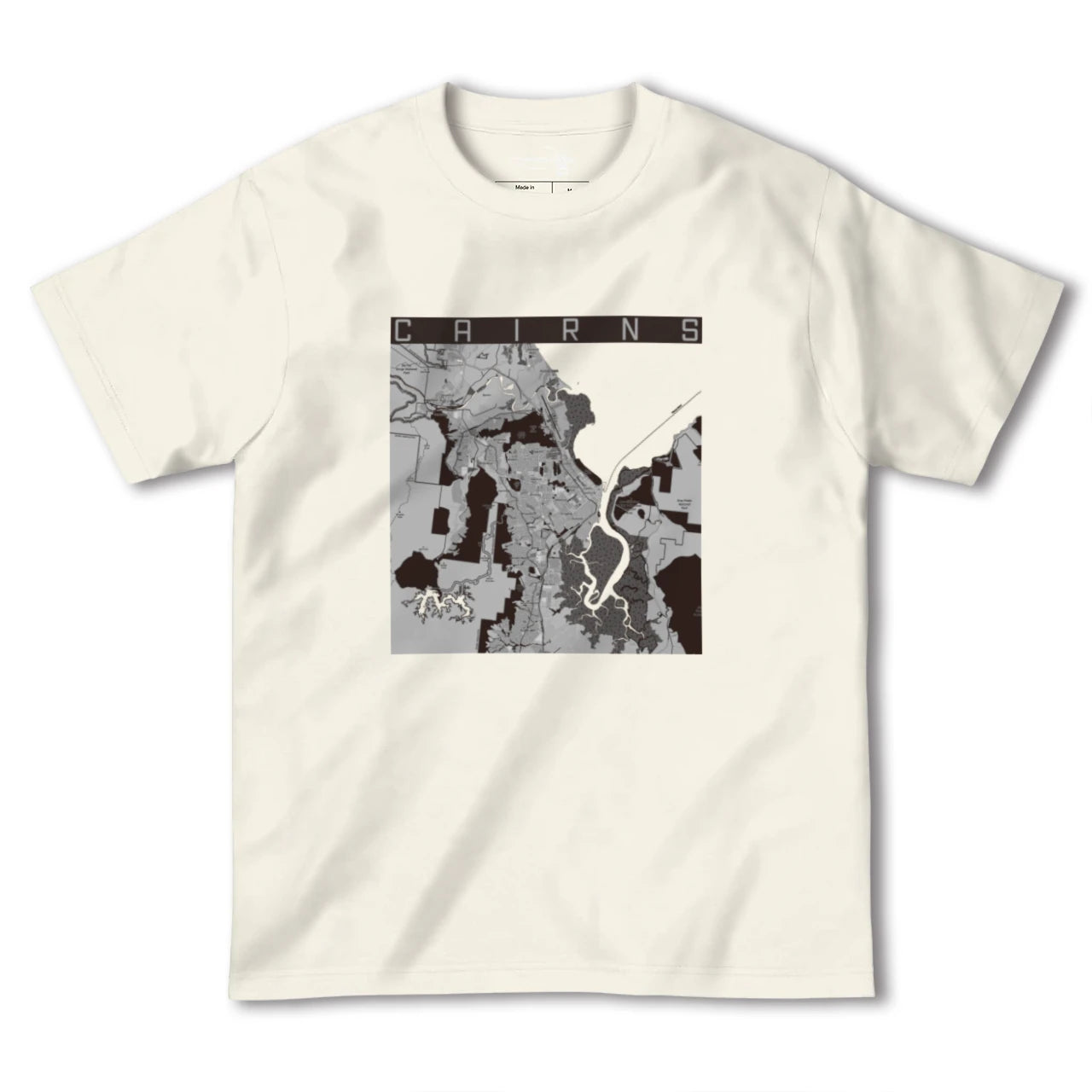 【ケアンズ(オーストラリア)】地図柄ヘビーウェイトTシャツ