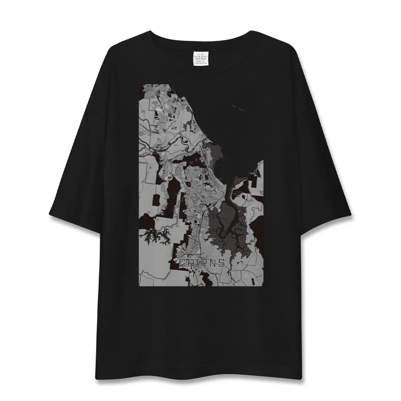 【ケアンズ(オーストラリア)】地図柄ビッグシルエットTシャツ