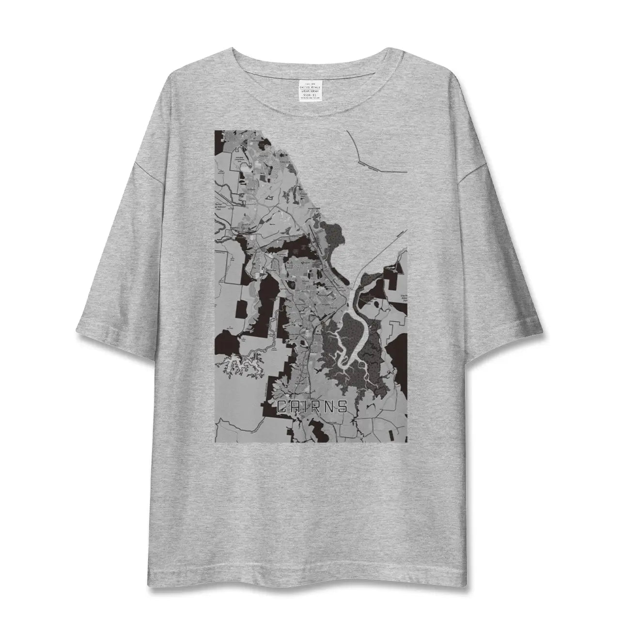 【ケアンズ(オーストラリア)】地図柄ビッグシルエットTシャツ
