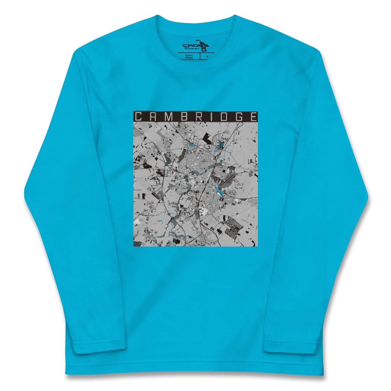 【ケンブリッジ(イギリス)】地図柄ロングスリーブTシャツ