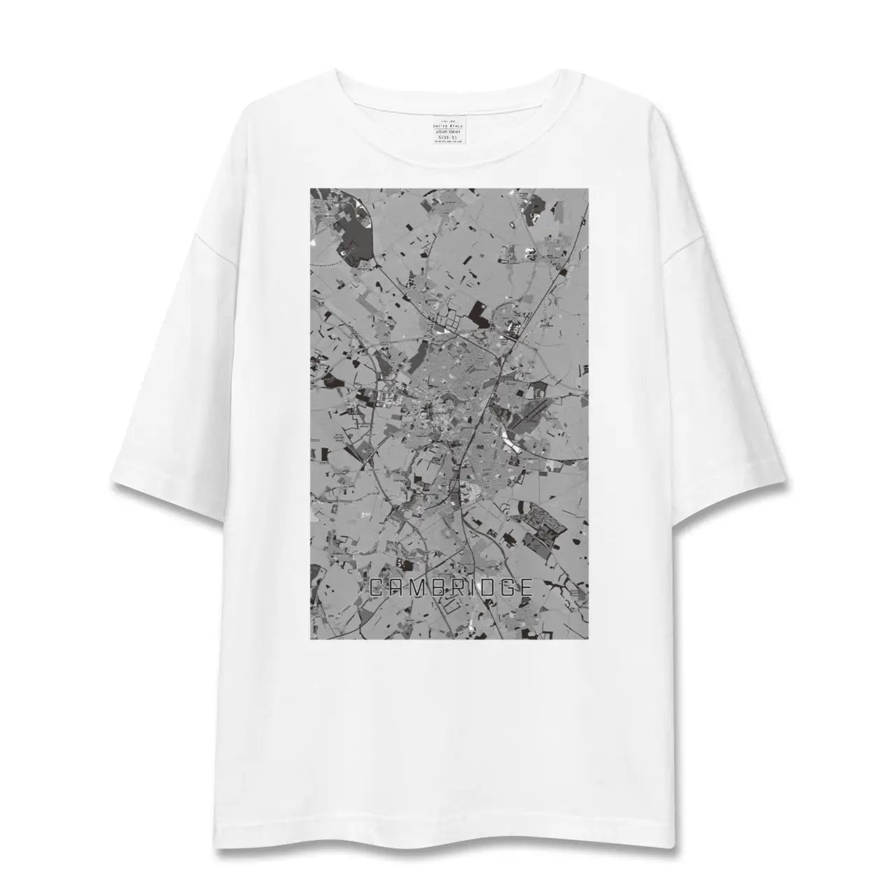 【ケンブリッジ(イギリス)】地図柄ビッグシルエットTシャツ