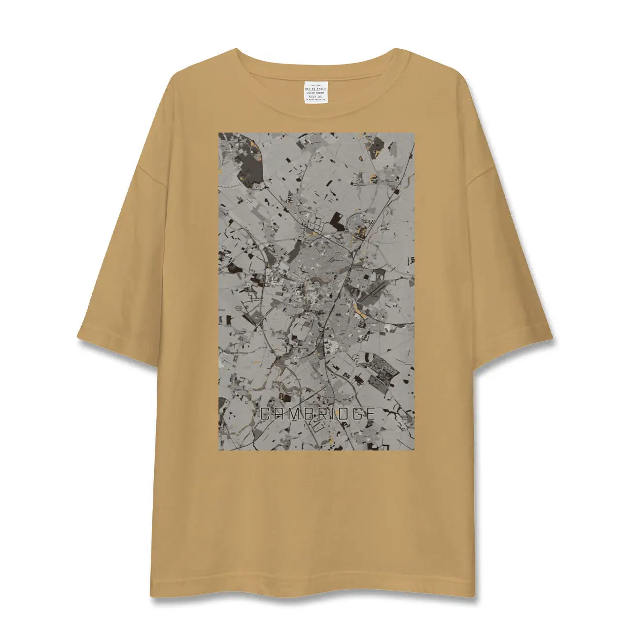 【ケンブリッジ(イギリス)】地図柄ビッグシルエットTシャツ