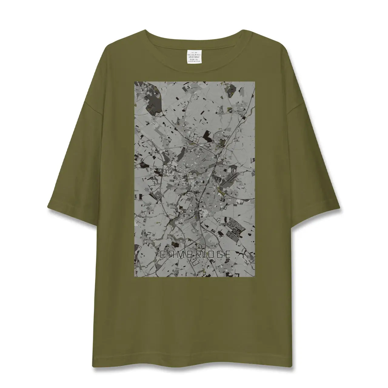 【ケンブリッジ(イギリス)】地図柄ビッグシルエットTシャツ