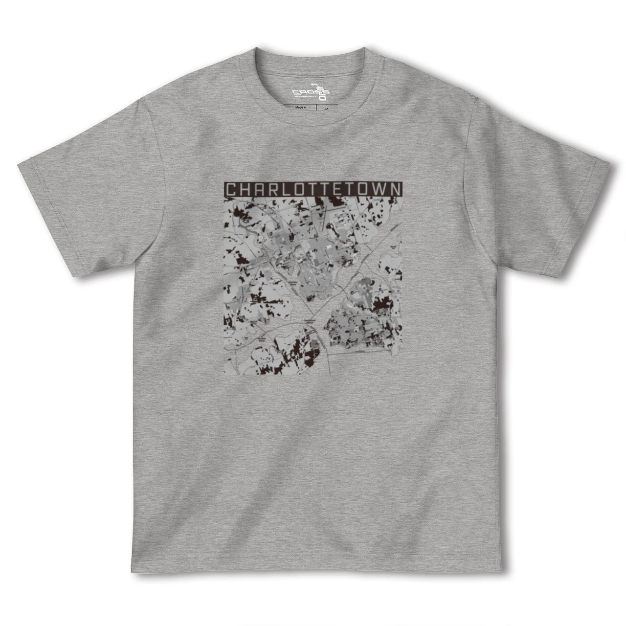 【シャーロットタウン(カナダ)】地図柄ヘビーウェイトTシャツ
