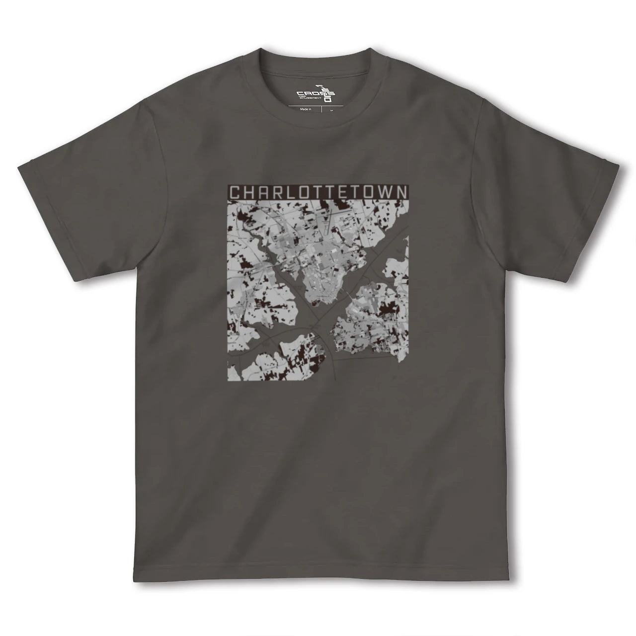 【シャーロットタウン(カナダ)】地図柄ヘビーウェイトTシャツ