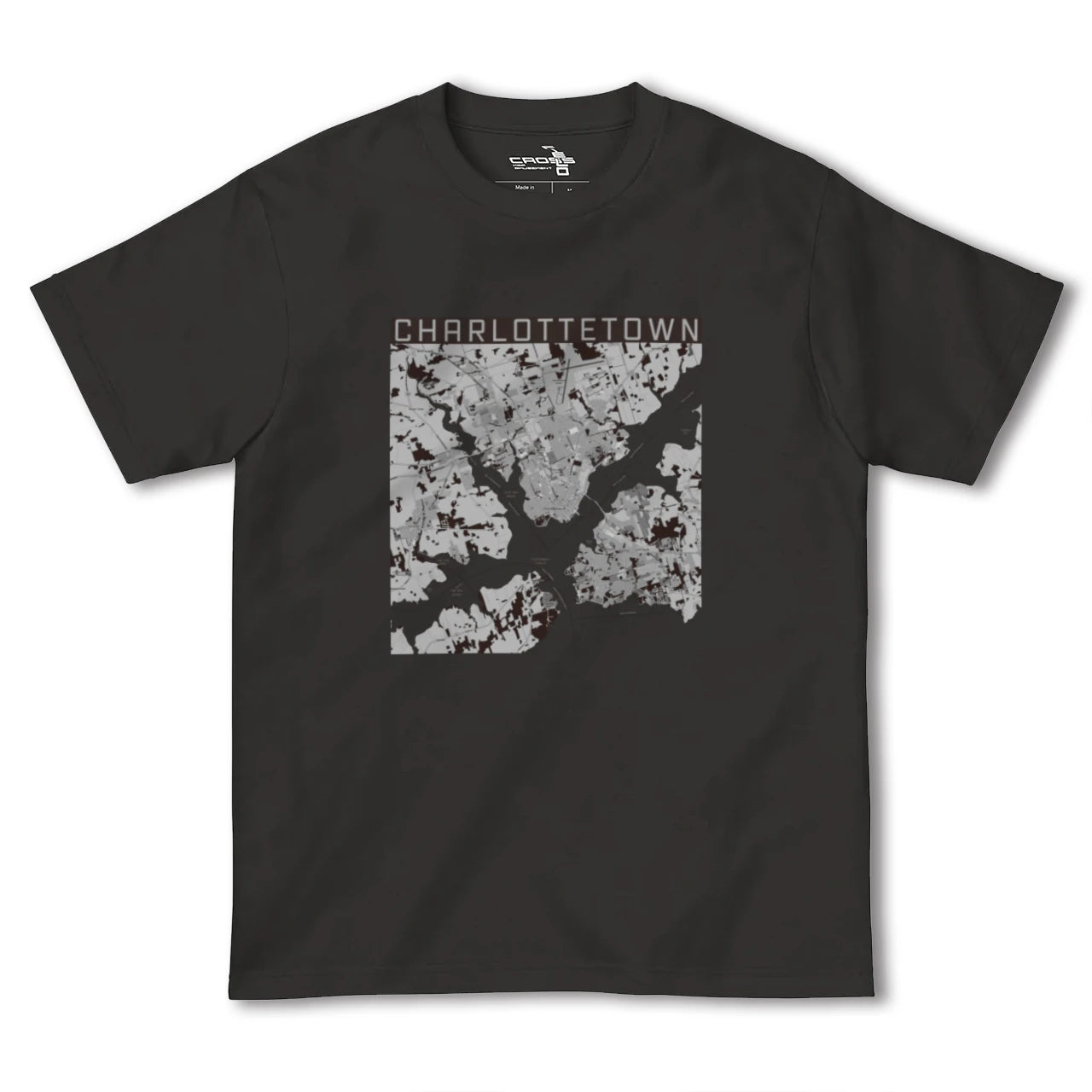 【シャーロットタウン(カナダ)】地図柄ヘビーウェイトTシャツ