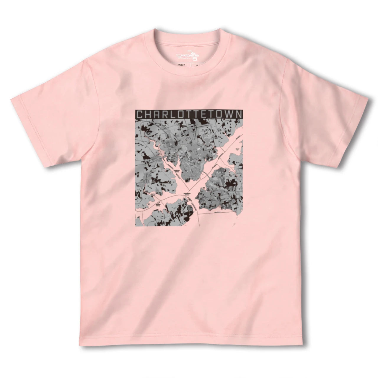 【シャーロットタウン(カナダ)】地図柄ヘビーウェイトTシャツ