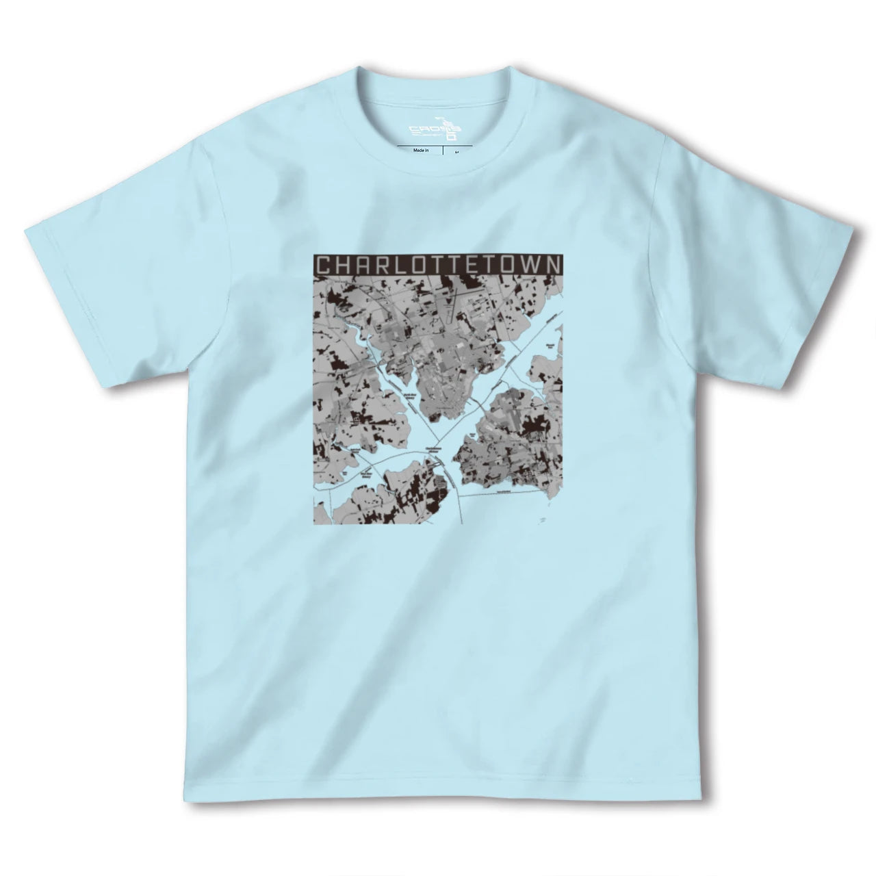 【シャーロットタウン(カナダ)】地図柄ヘビーウェイトTシャツ