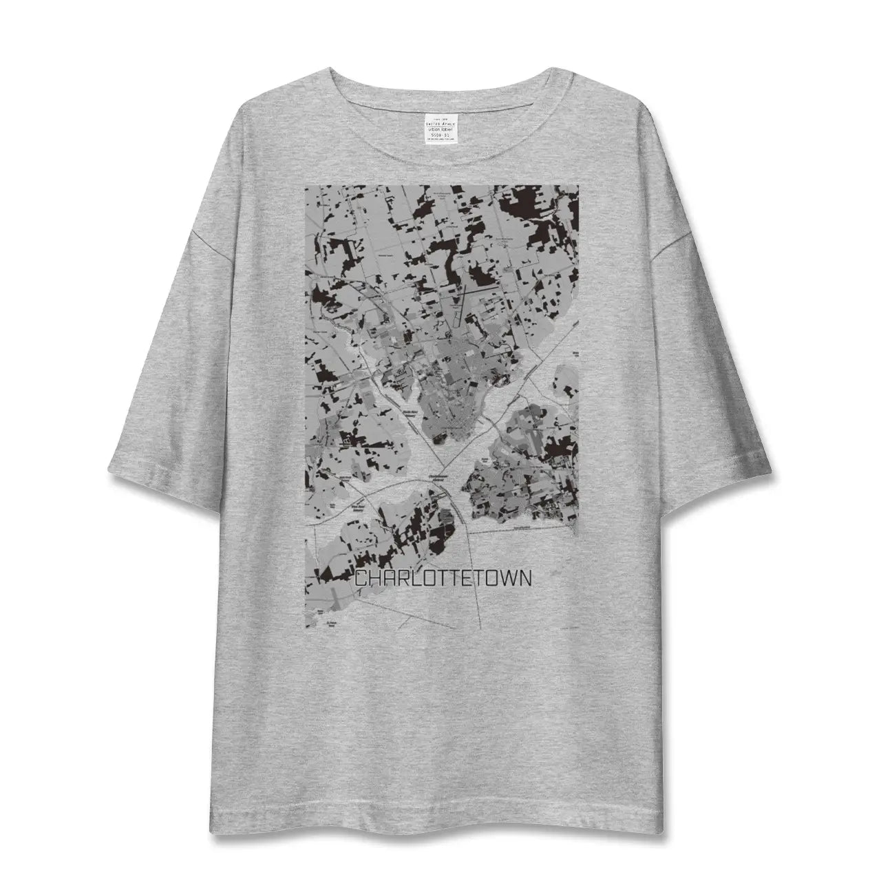 【シャーロットタウン(カナダ)】地図柄ビッグシルエットTシャツ