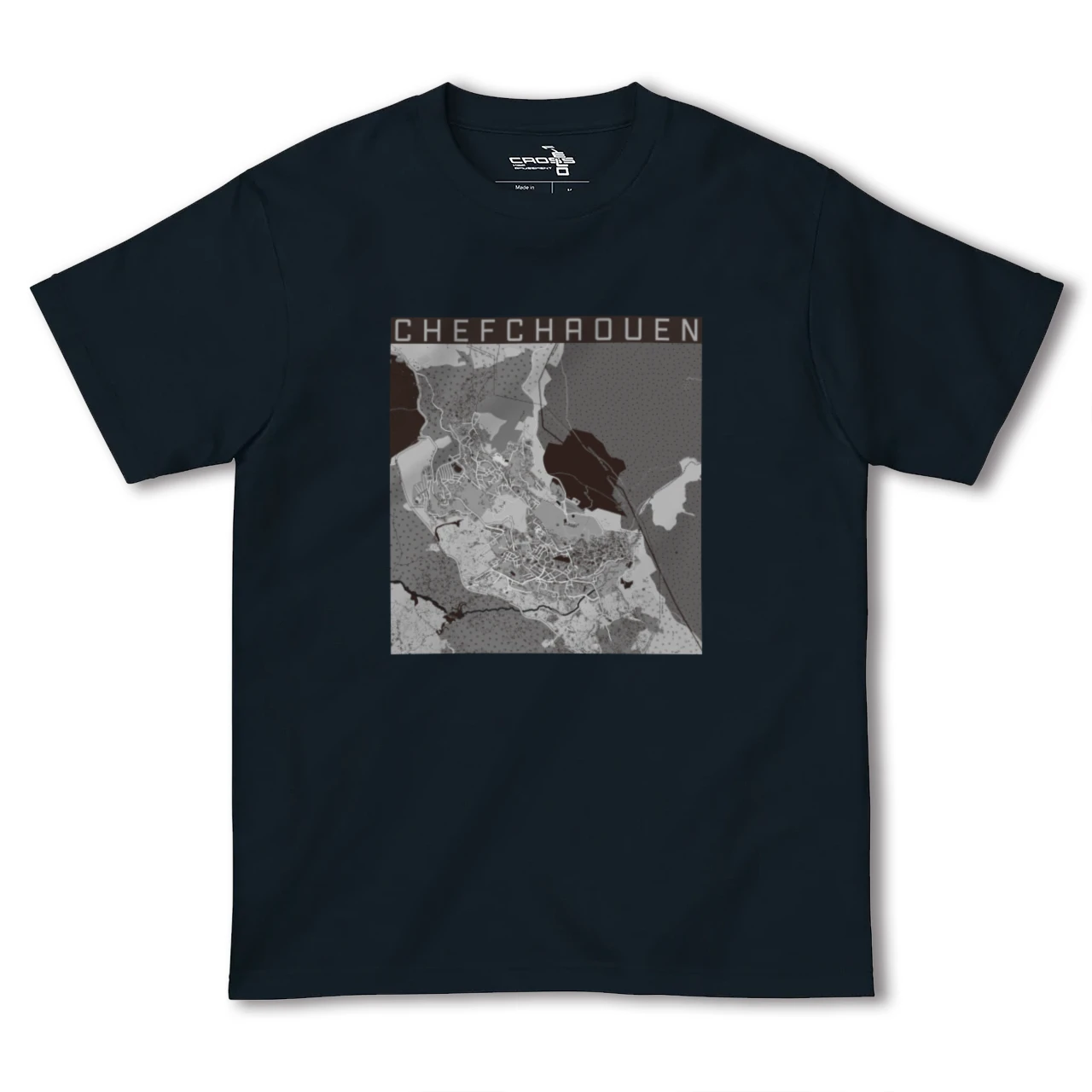 【シャウエン(モロッコ)】地図柄ヘビーウェイトTシャツ