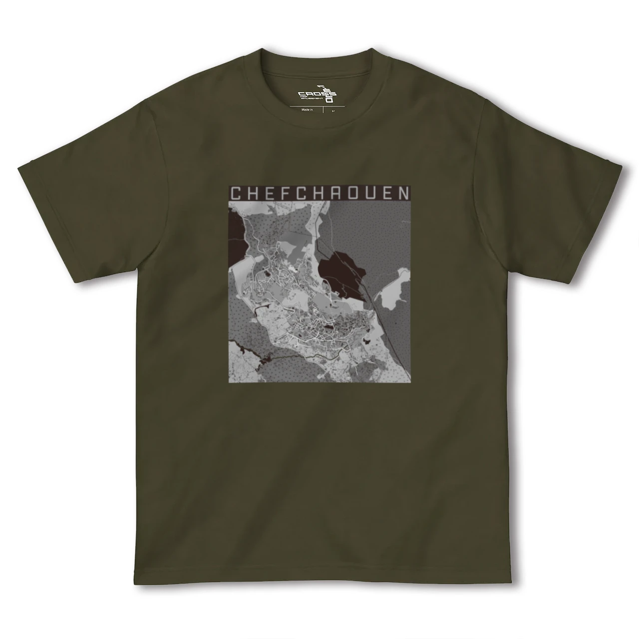 【シャウエン(モロッコ)】地図柄ヘビーウェイトTシャツ