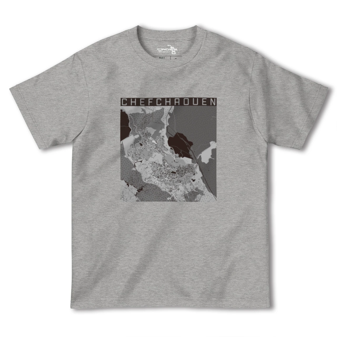 【シャウエン(モロッコ)】地図柄ヘビーウェイトTシャツ