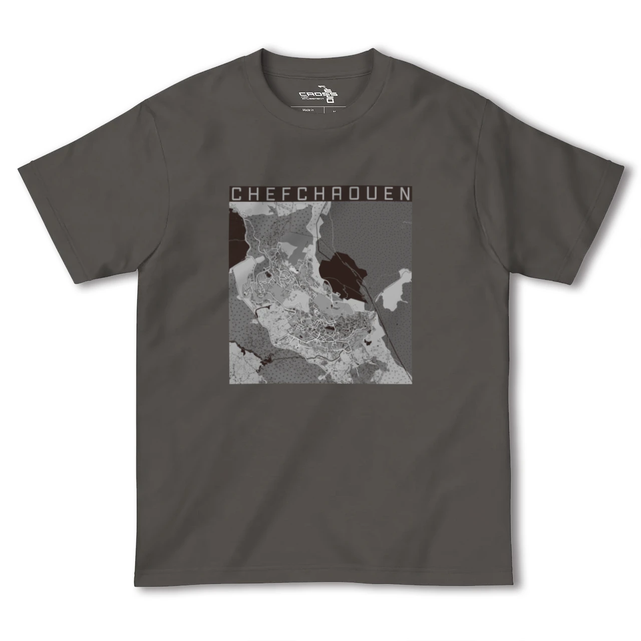 【シャウエン(モロッコ)】地図柄ヘビーウェイトTシャツ