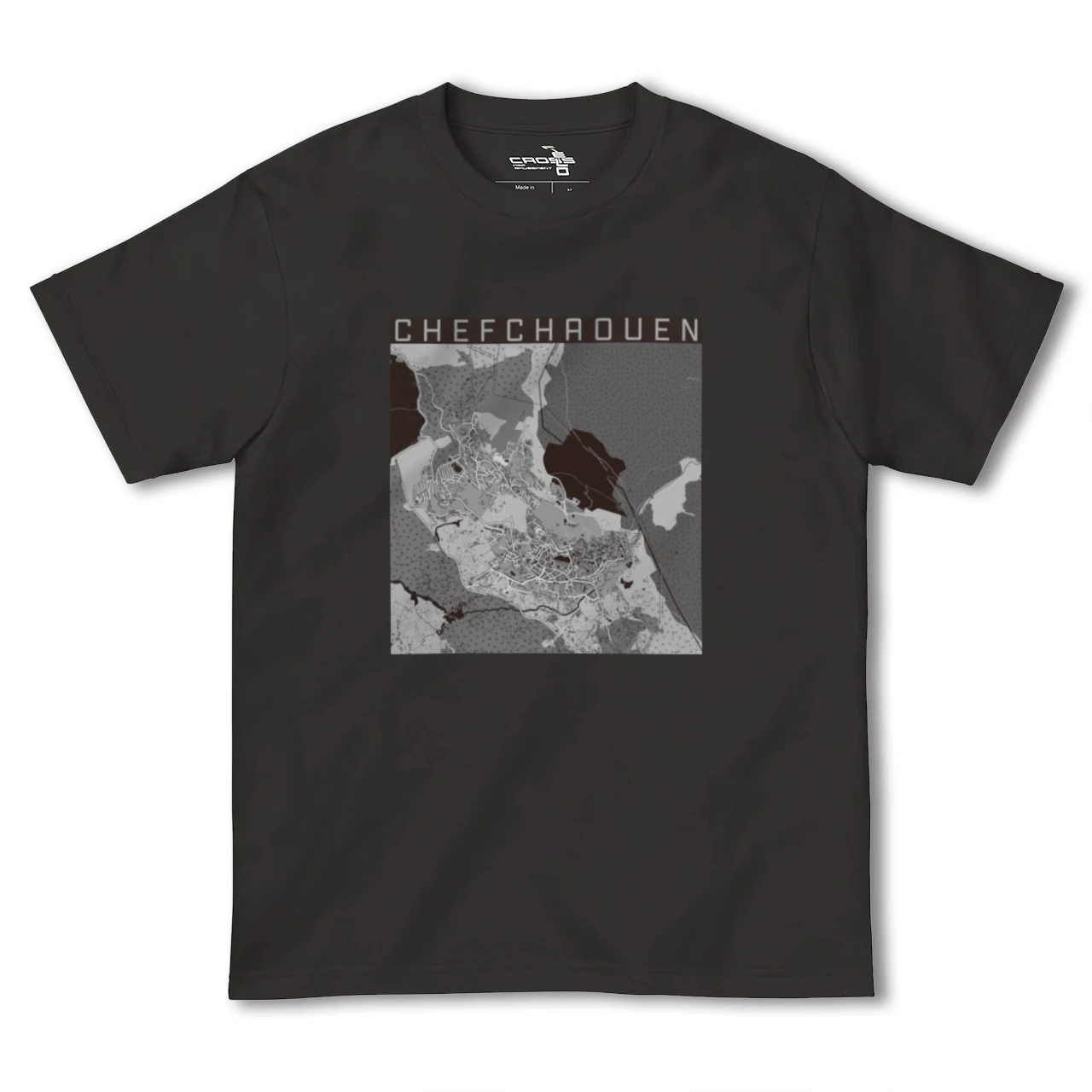 【シャウエン(モロッコ)】地図柄ヘビーウェイトTシャツ