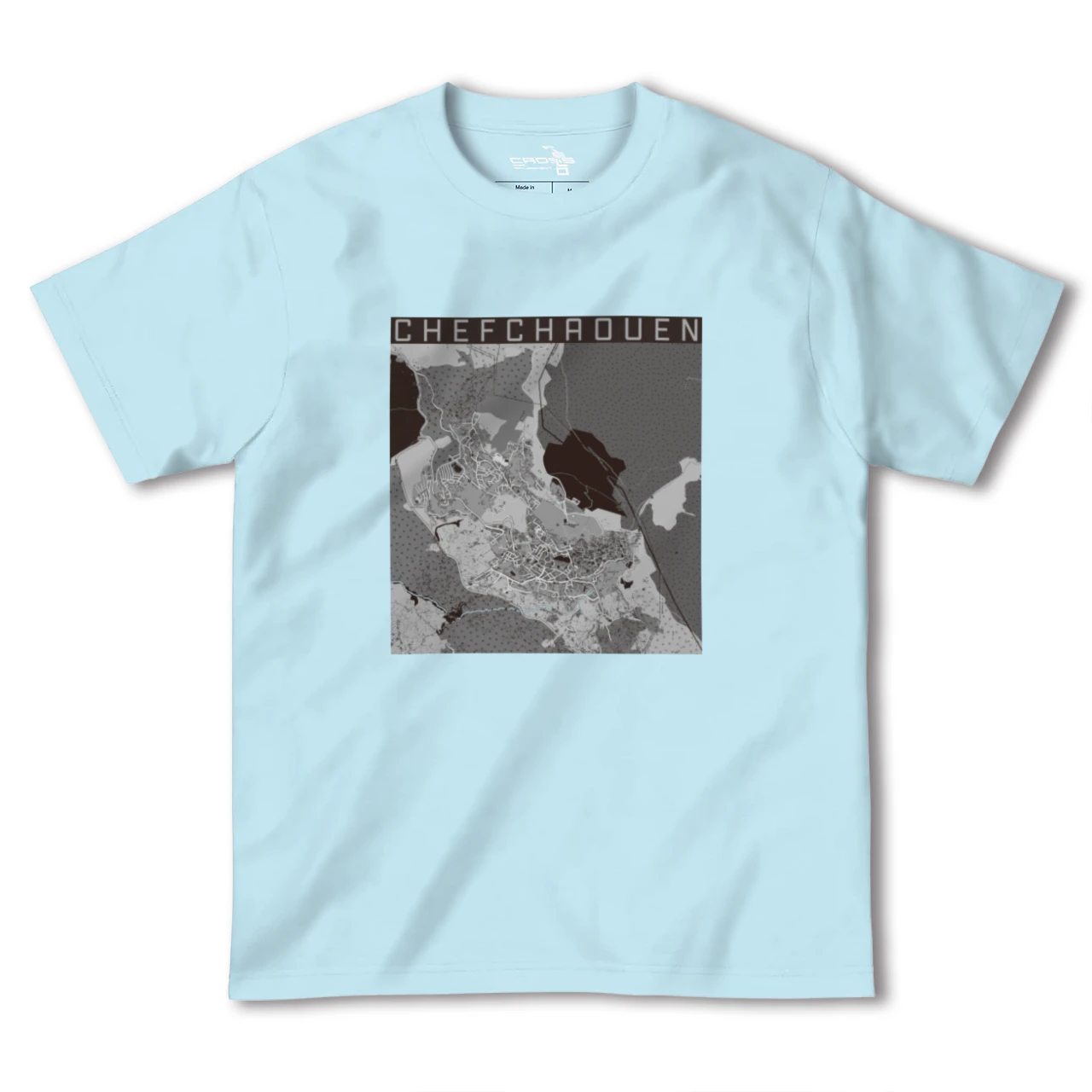 【シャウエン(モロッコ)】地図柄ヘビーウェイトTシャツ