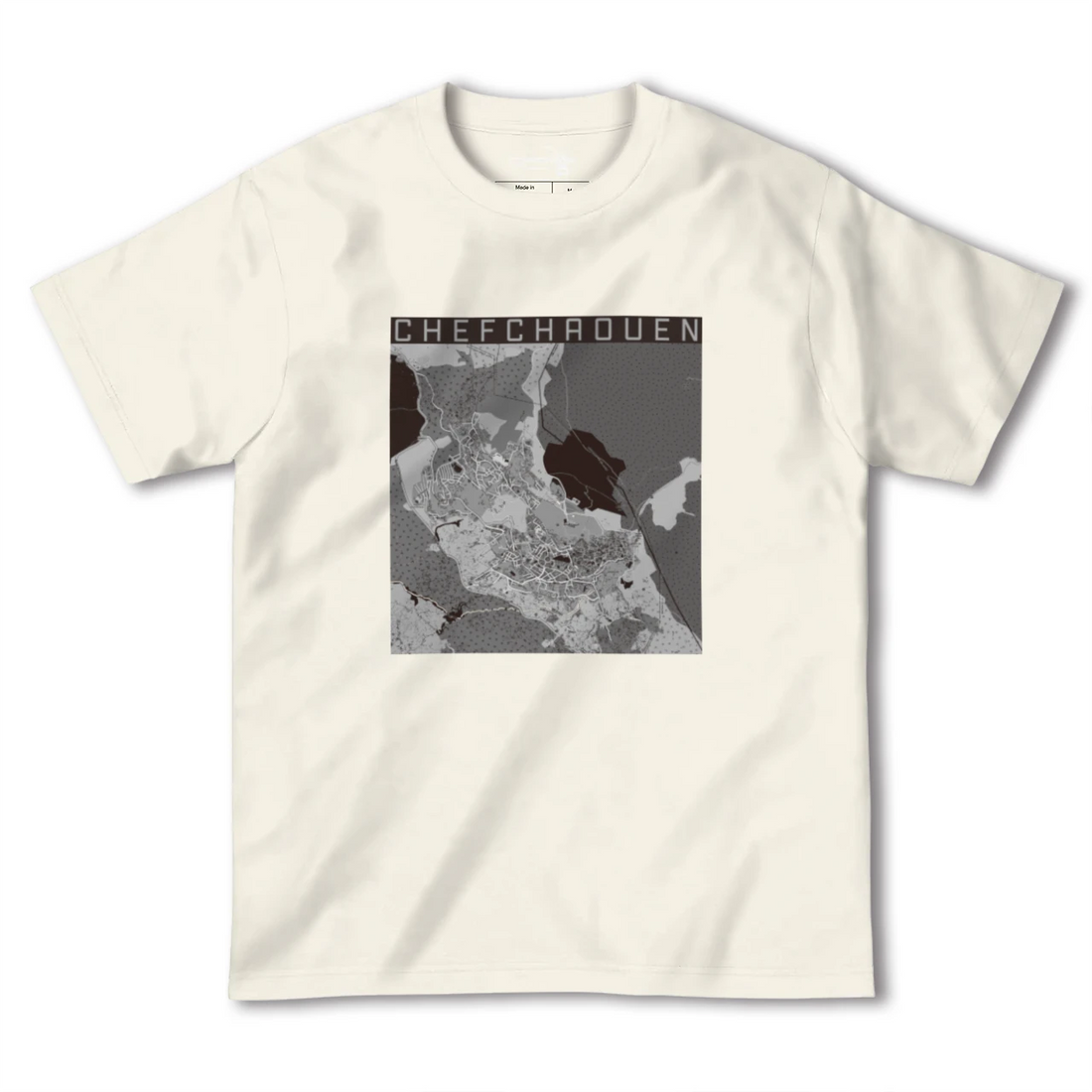 【シャウエン(モロッコ)】地図柄ヘビーウェイトTシャツ