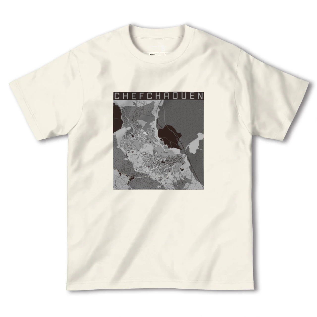 【シャウエン(モロッコ)】地図柄ヘビーウェイトTシャツ