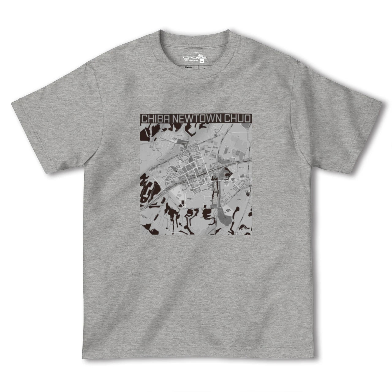 【千葉ニュータウン中央(千葉県)】地図柄ヘビーウェイトTシャツ