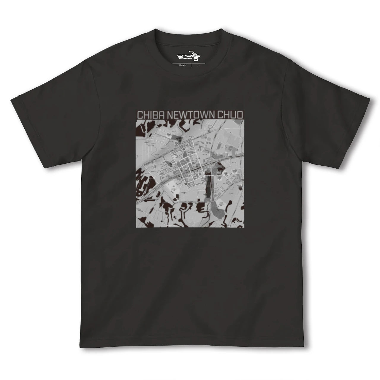 【千葉ニュータウン中央(千葉県)】地図柄ヘビーウェイトTシャツ