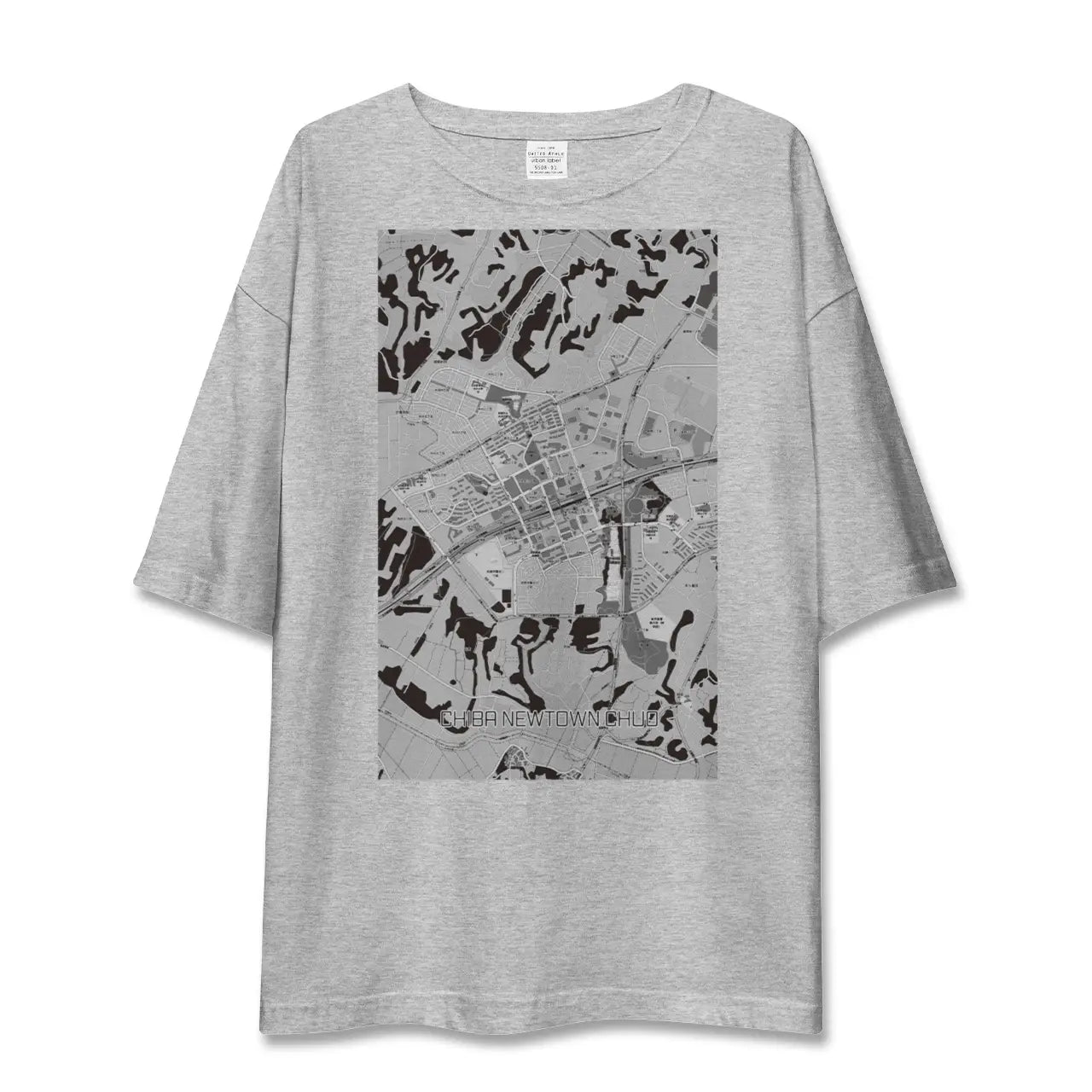 【千葉ニュータウン中央(千葉県)】地図柄ビッグシルエットTシャツ