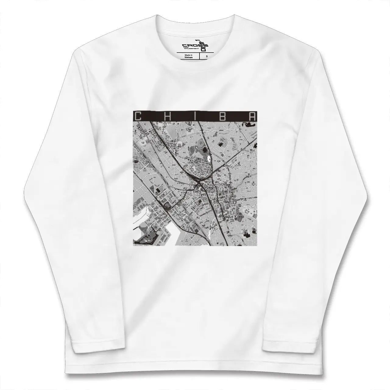 【千葉(千葉県)】地図柄ロングスリーブTシャツ