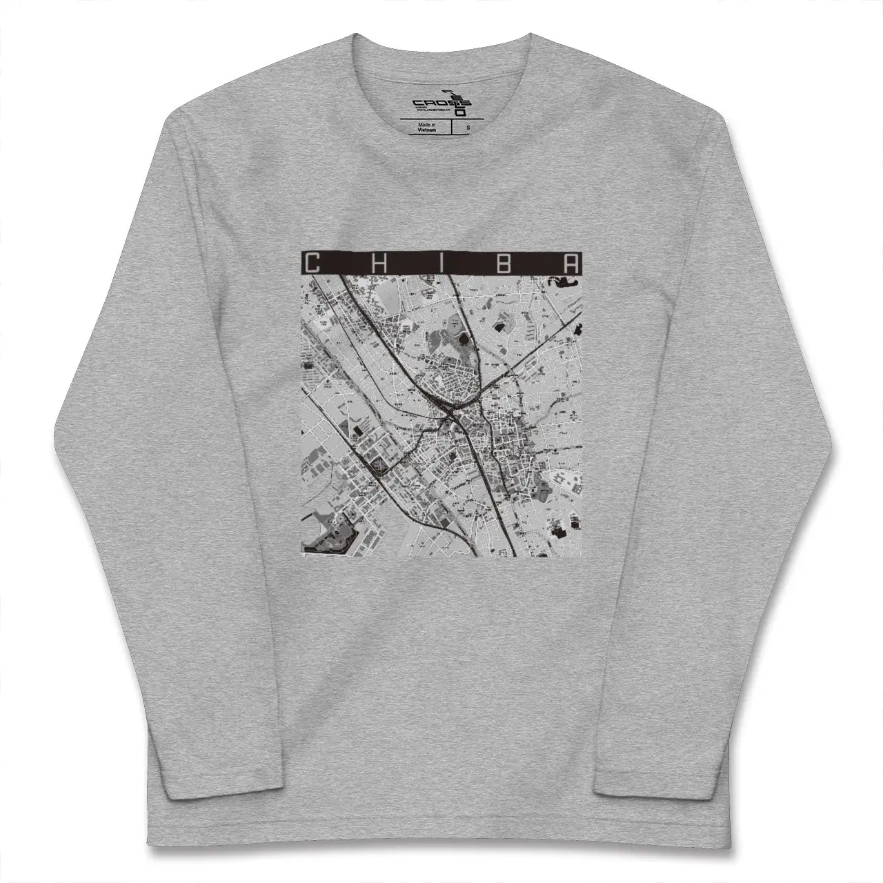 【千葉(千葉県)】地図柄ロングスリーブTシャツ