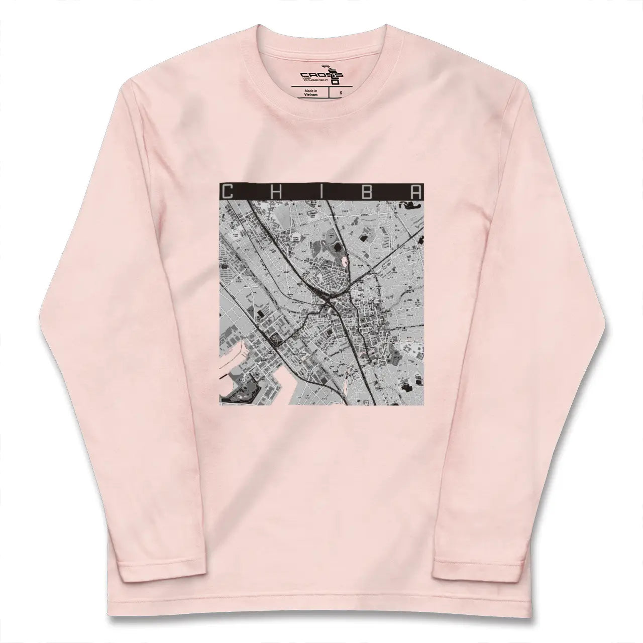 【千葉(千葉県)】地図柄ロングスリーブTシャツ