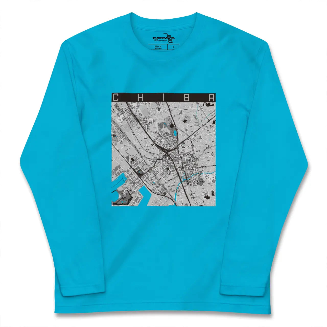 【千葉(千葉県)】地図柄ロングスリーブTシャツ