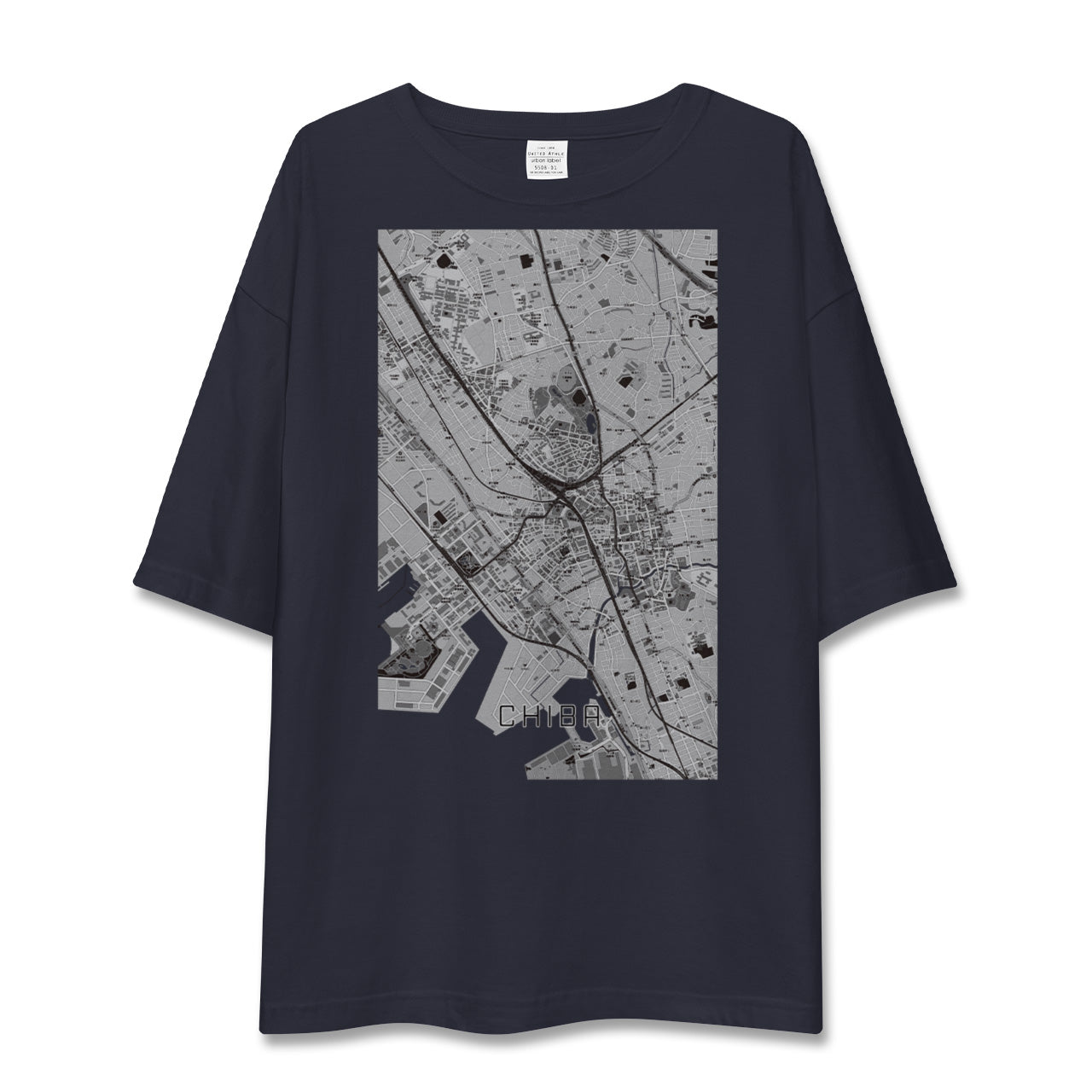【千葉(千葉県)】地図柄ビッグシルエットTシャツ