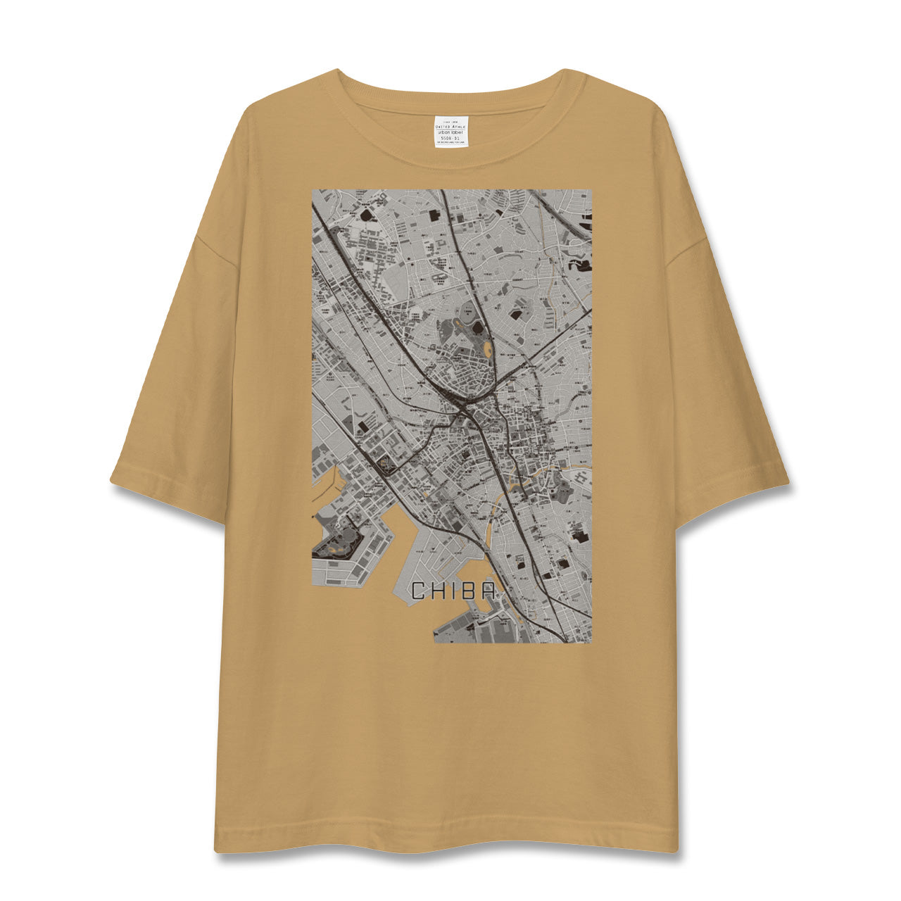 【千葉(千葉県)】地図柄ビッグシルエットTシャツ