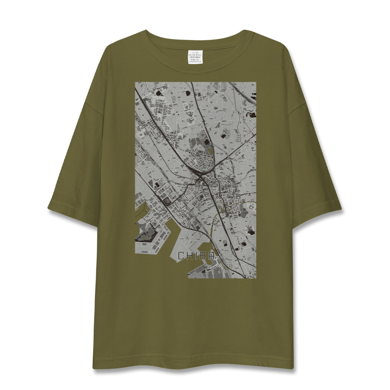 【千葉(千葉県)】地図柄ビッグシルエットTシャツ