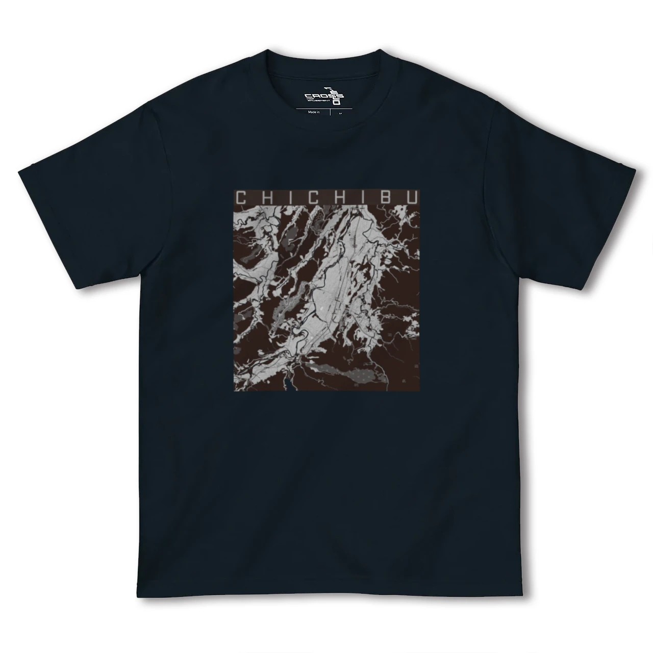 【秩父(埼玉県)】地図柄ヘビーウェイトTシャツ