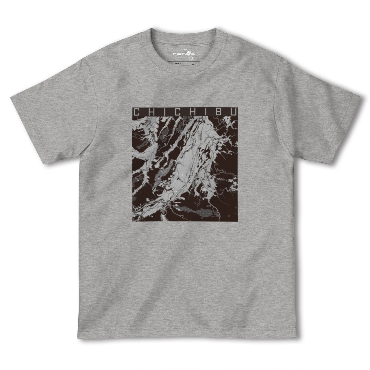 【秩父(埼玉県)】地図柄ヘビーウェイトTシャツ