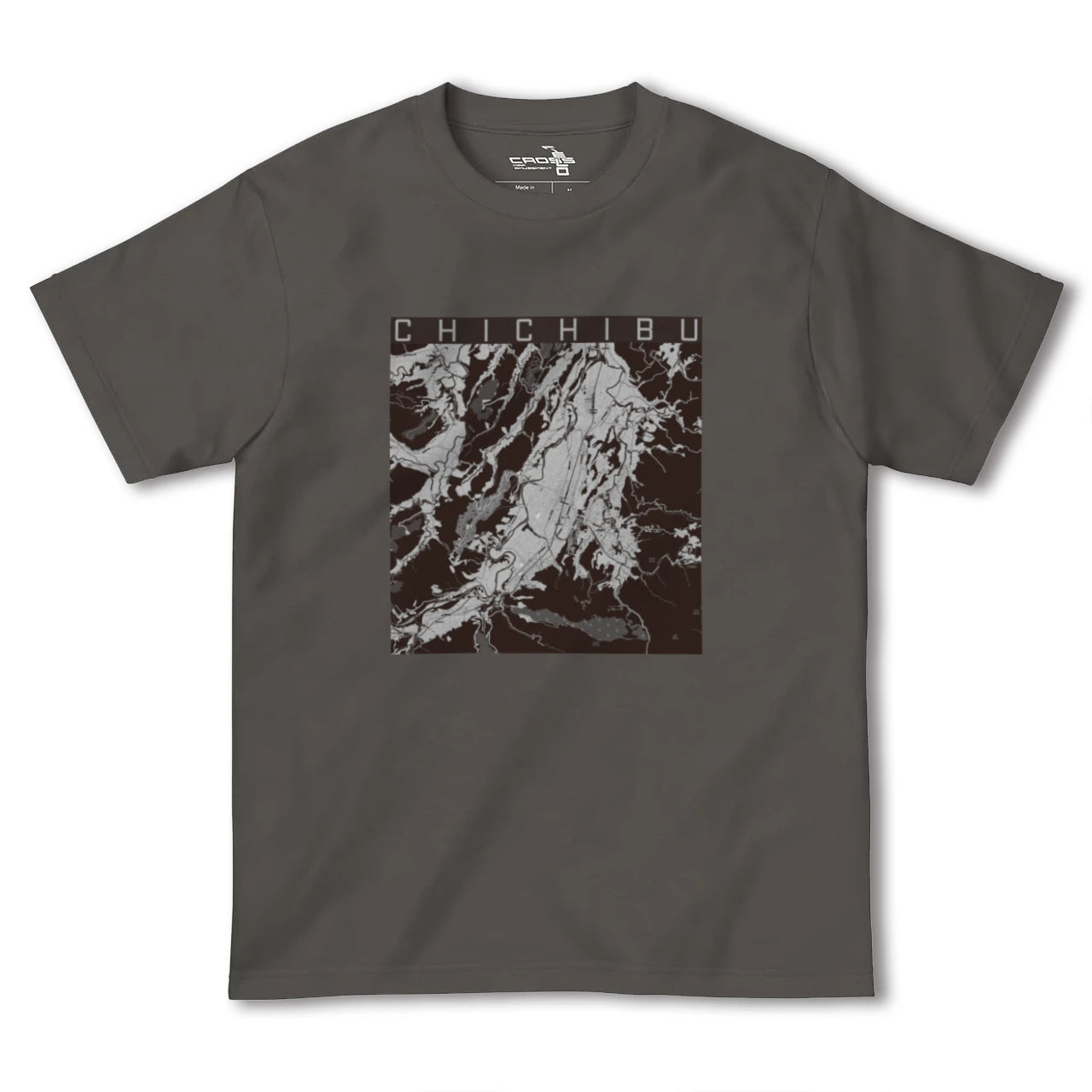 【秩父(埼玉県)】地図柄ヘビーウェイトTシャツ