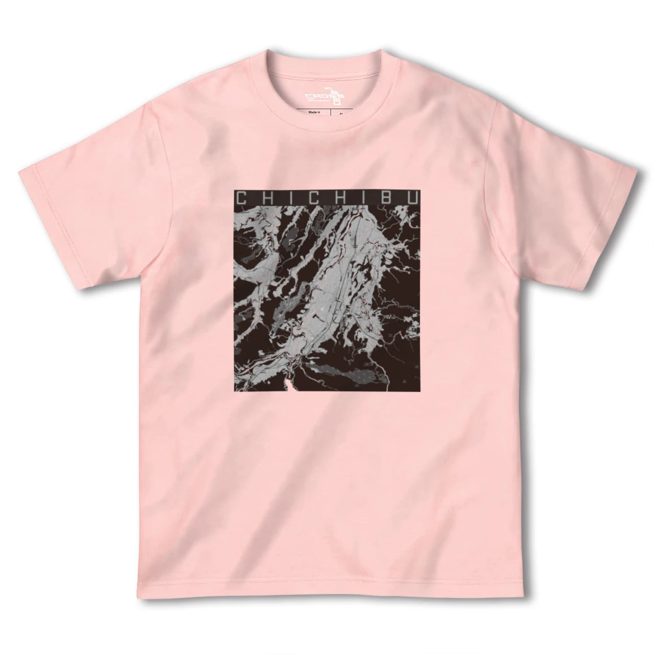 【秩父(埼玉県)】地図柄ヘビーウェイトTシャツ