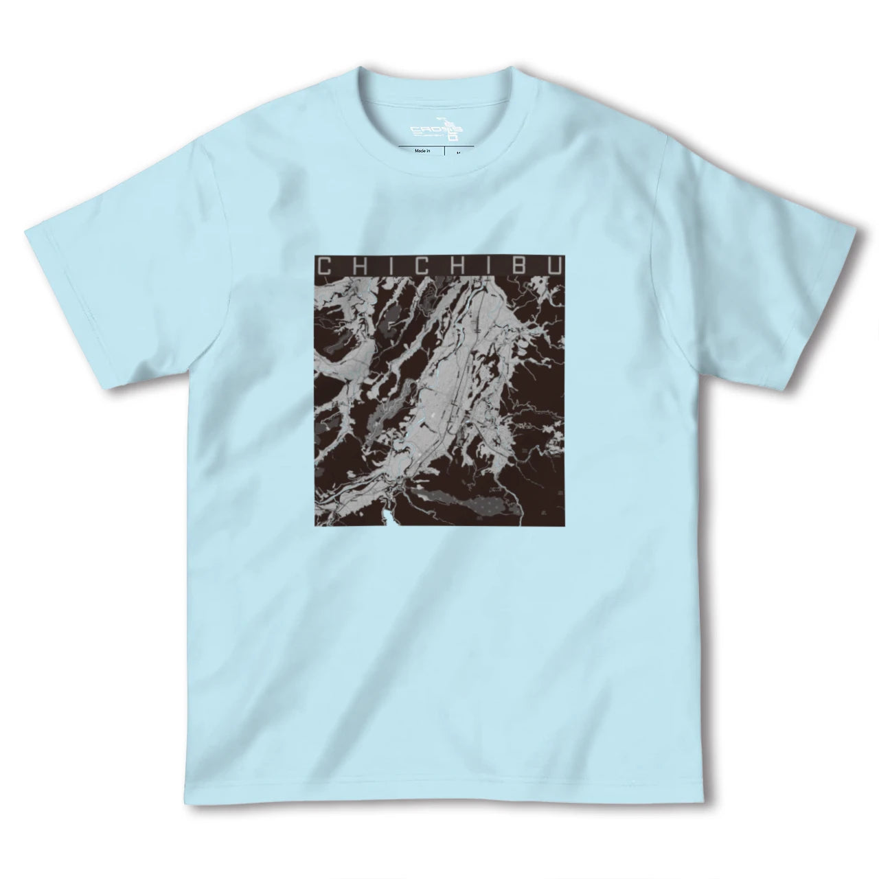 【秩父(埼玉県)】地図柄ヘビーウェイトTシャツ