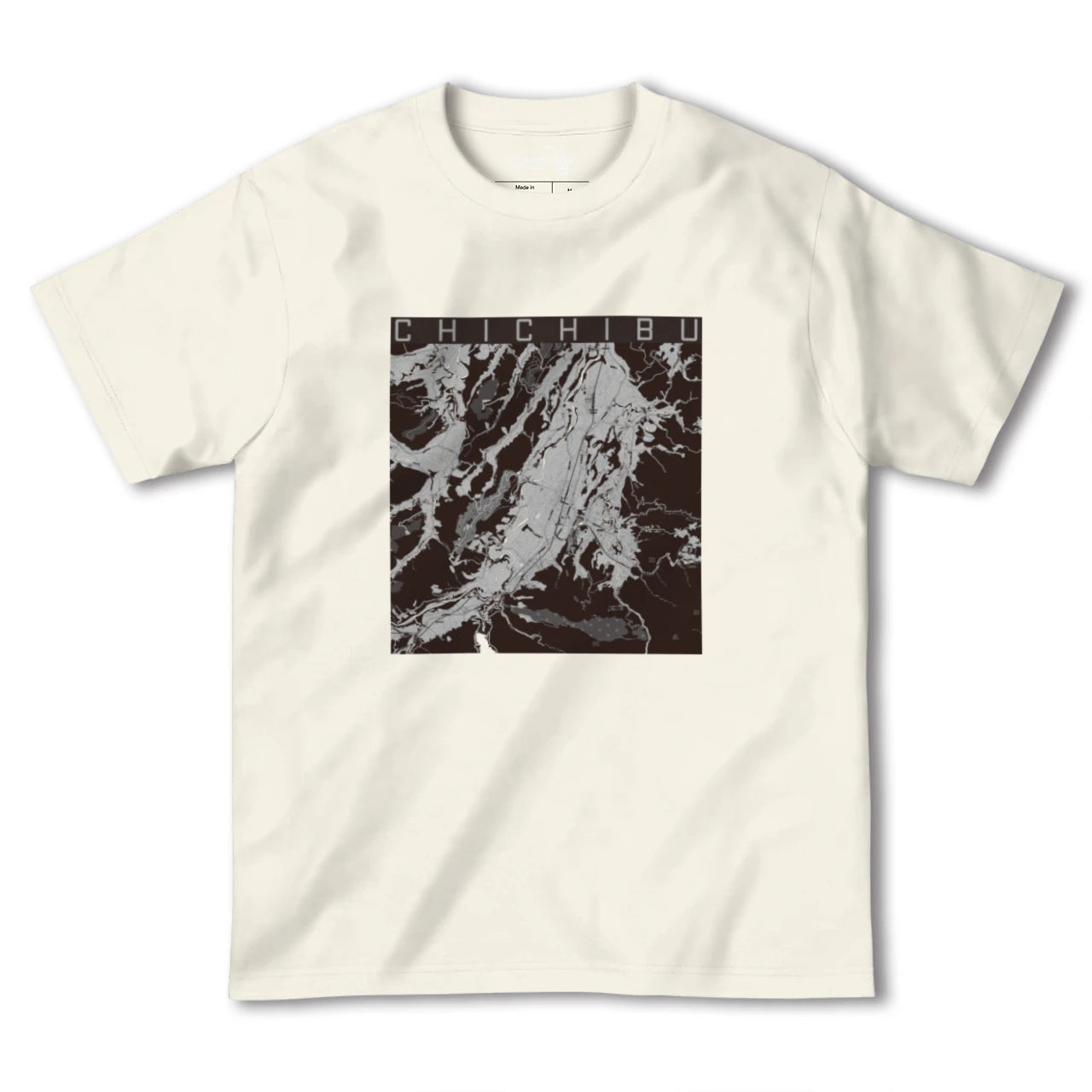 【秩父(埼玉県)】地図柄ヘビーウェイトTシャツ