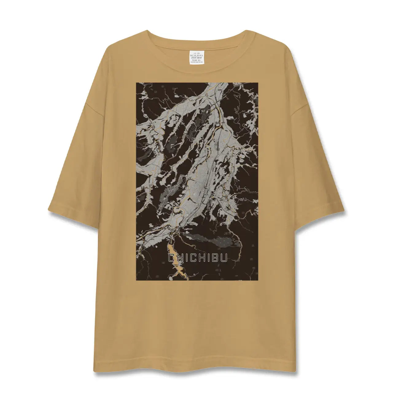 【秩父(埼玉県)】地図柄ビッグシルエットTシャツ