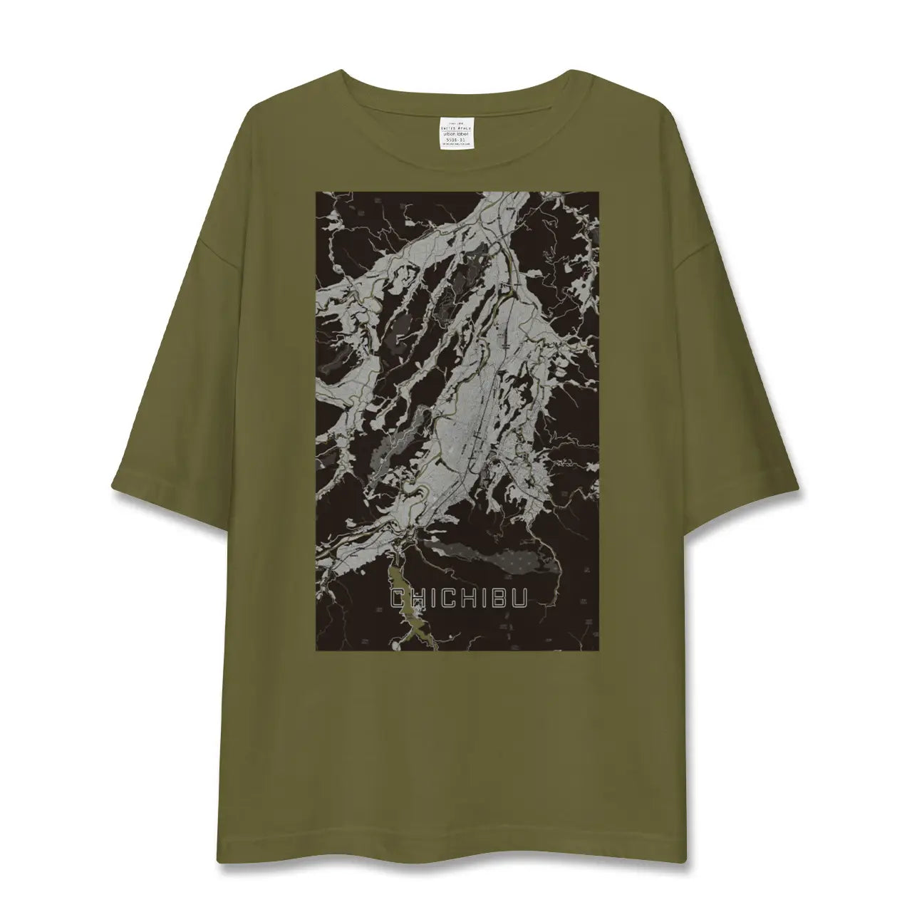 【秩父(埼玉県)】地図柄ビッグシルエットTシャツ