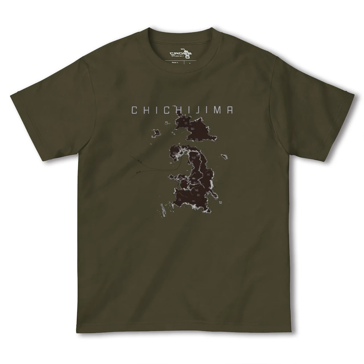 【父島(東京都)】地図柄ヘビーウェイトTシャツ
