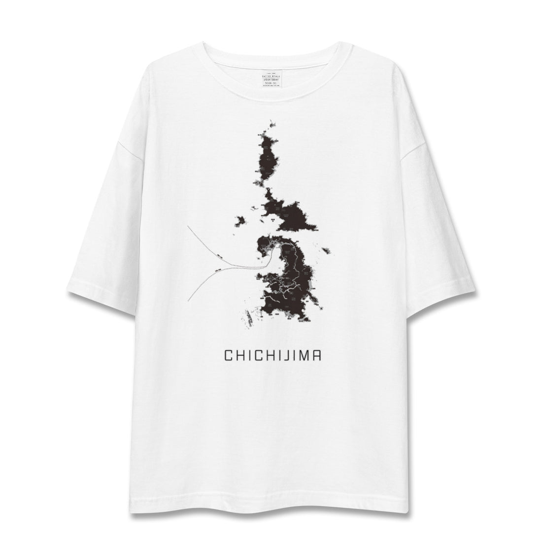 【父島(東京都)】地図柄ビッグシルエットTシャツ