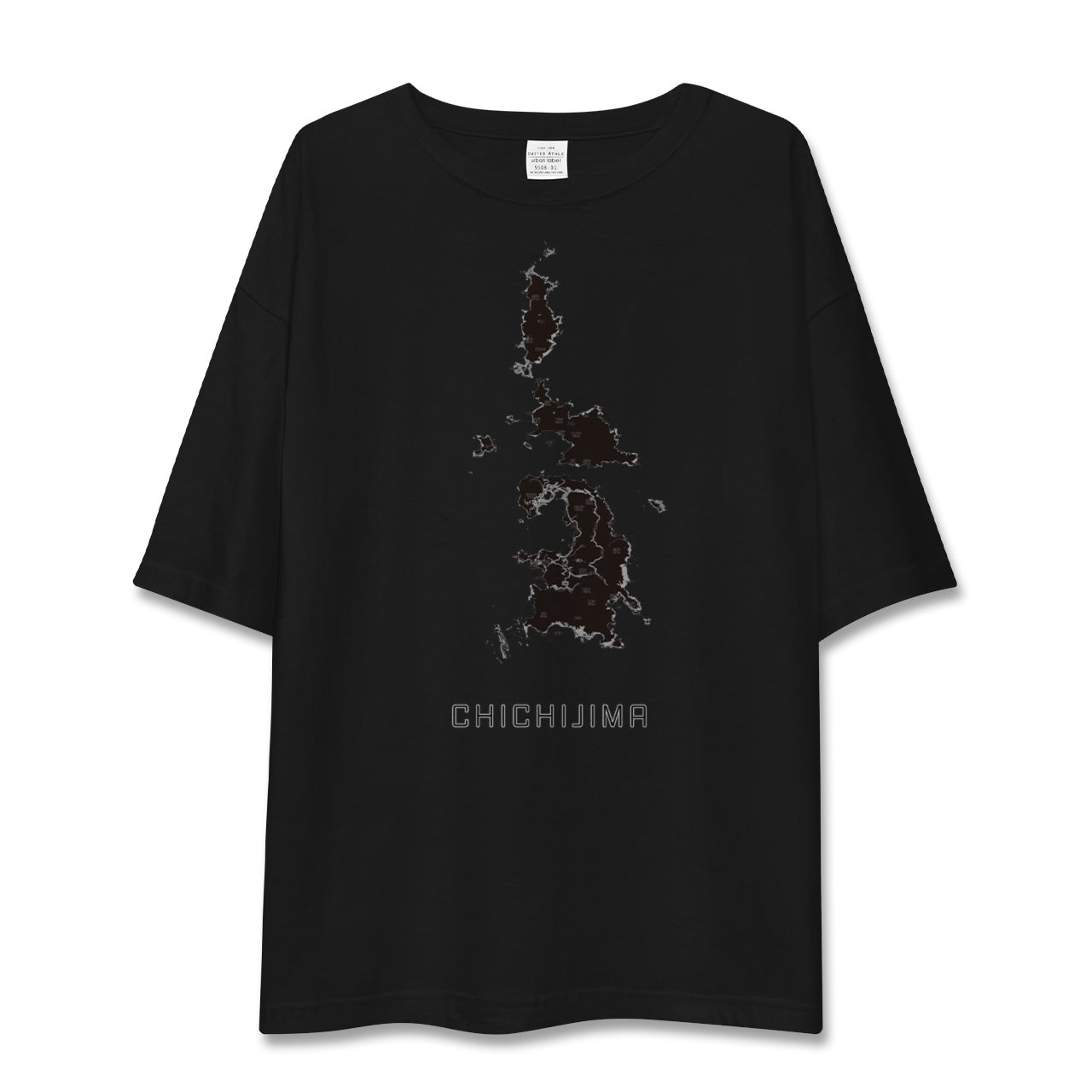【父島(東京都)】地図柄ビッグシルエットTシャツ