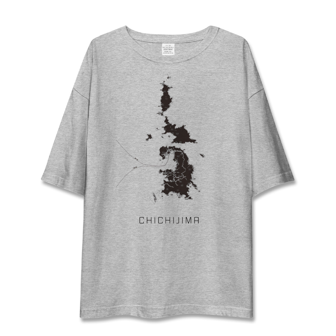【父島(東京都)】地図柄ビッグシルエットTシャツ